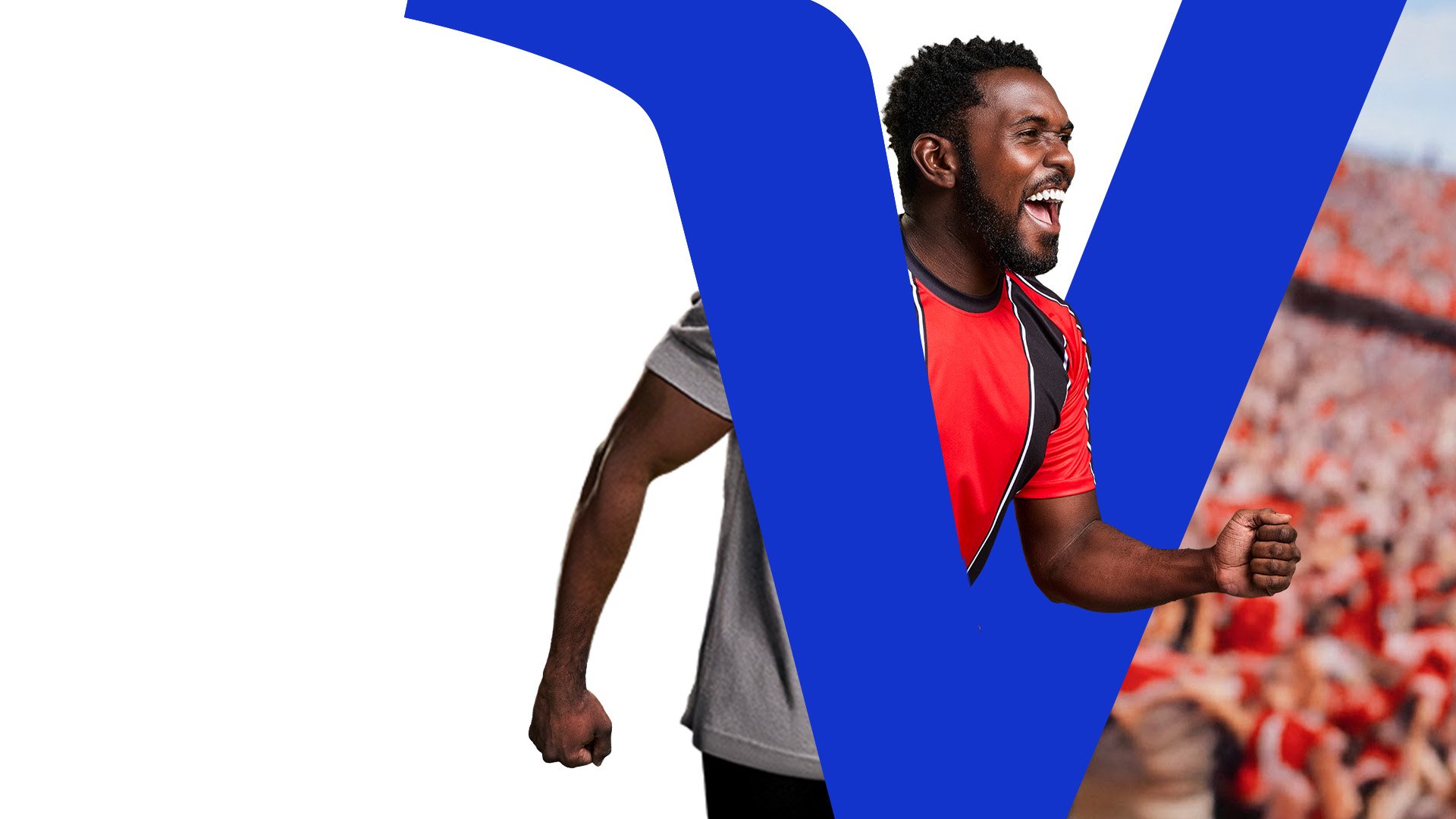 Hombre gritando un gol